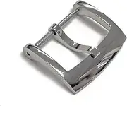 VUVRQHQYT Stainless Steel Buckle Belt Buckle Polished Diver's Strap Watch Buckles