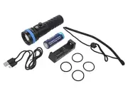 XTAR D26 1600S FULL SET Flashlight: LED Diving L: 156.2mm 60/200/650/1600lm I
