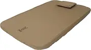 DOD Soto Sleeping Pad for Camping - Extra Thick Self-Inflating Camping Mattress and Camping Pillow - Tan - Large