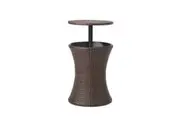 Livsip Rattan Cooler Ice Bucket Table Bar Brown