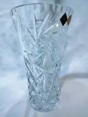 Crystal Bohemia Cut Vase 21 cm