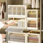 Space-efficient Storage Box Organization Containers Baffle Organizer