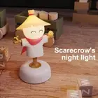 Scarecrow Nursery Night Light Eyes Caring Dimmable Touch Sensor Sleeping Ligh GS