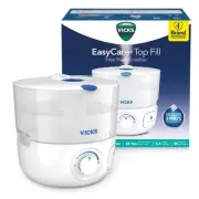 Vicks EasyCare+ Top Fill Filter-Free Cool Mist Humidifier, Small Room–For