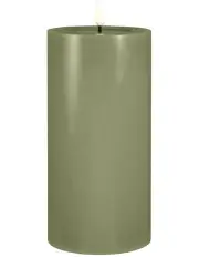 [Maxwell & Williams] Let's Get Lit LED Flameless Wax Pillar Candle 10x20cm Gift Boxed in Pine