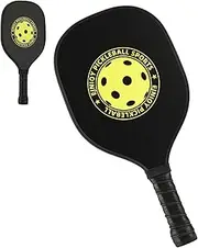 Beach Ball Racket,Lightweight Pickle Ball Rackets - Lightweight Pickle Ball Wooden Paddles, Anti-Slip Sturdy Ball Racket with Cushion Comfort Grip for Neighborhoods, Parks