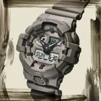 在飛比找momo購物網優惠-【CASIO 卡西歐】G-SHOCK 自然大地色 雙顯手錶 