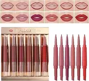 Byeaon Lip Liner and Gloss Set - Matte Lip Liner and Lipstick Combo Set for Women,Smudge-Proof Beauty Makeup Gloss for Dating Travel Outdoor Trip Vacation
