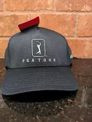 PGA Tour Airflux Mesh Adjustable Hat Blue PGA Tour Ventilated Golf Cap