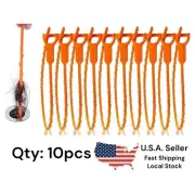 10-Pack Plastic Drain Stick Hair Clog Remover Drain Snake for Sink Shower Bath