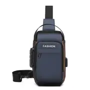 Anti-theft Chest Shoulder Crossbody Sling Bag with USB Port-Style 3