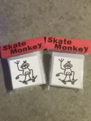2-PACK SkateMonkey Skateboarding Wax with sticker. Two bars included