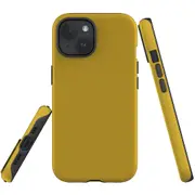 For iPhone 15 Plus Case, Shielding Cover, Metallic Gold