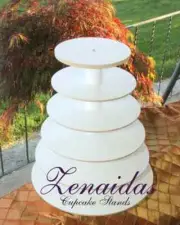 Cupcake Stand 6 Tier White Melamine Cake Tower Dessert Display