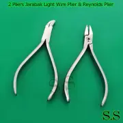 Set of 2 Pliers Jarabak Light Wire Plier & Reynolds Contouring Plier Orthodontic