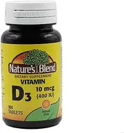 Nature's Blend Vitamin D 400 IU 100 Tablets