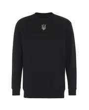 Healthy Head Textiles I support Ukraine Zelensky emblem Sweatshirt Black/Sand L