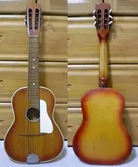 在飛比找Yahoo!奇摩拍賣優惠-NO.14.稀有歐洲進口26吋全單板古董吉他‧6弦吉他麗麗‧