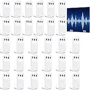 30 Acrylic Vinyl Record Wall Mount Shelf, Clear Acrylic Album Record Holder, Adhesive Record Shelf Album Shelves, Vinyl Record Display for LP Storage, Home Decoration