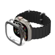 Belkin ScreenForce Apple Watch Ultra/Ultra 2 TemperedCurve Screen Protector with Clear Bumper Case - Clear [OWA001zzCL]