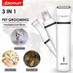 3 IN 1 PET GROOMING MACHINE DOG CAT HAIR TRIMMER USB RECHARG