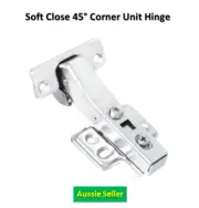 Soft Close 45° Degree Corner Cabinet Door Hinges Kitchen Concealed Hinge