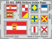 Eduard 53263 1/350 Ship- SMS Viribus Unitis Flags Steel for TSM (Painted)