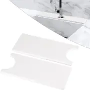 Pack of 2 White Diatomite Faucet Absorbent Mats Kitchen Sink Faucet Splash Guard