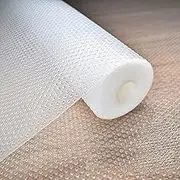 Shelf Liner，60cm x 500cm Non Slip Drawer Liner (Clear-1PCS, 60W x 500L cm)