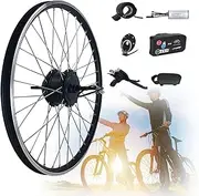 Electric Bike Conversion kit 48V 250/350/500/1000/1500W Electric Bikes Conversion Kit Rear Wheel, 16"/20"/24"/26"/27.5"/28"/29"/700C E-Bike Conversion Kit Hub Motor,with PAS System(350W,700C)