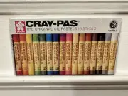 SAKURA CRAY-PAS OIL PASTEL 16 COUNT SET No. 51520 FACTORY SEALED- DISCONTINUED
