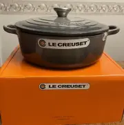 Le Creuset Dutch Oven 3 1/2 Quart Color- Flint Oyster (gray) New In Box