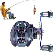 Saltwater Baitcaster Reels - Baitcast Reel Baitcaster Reels Fishing Reels,7.6:1 Gear Ratio High-Speed Bait Caster, Fishing Supplies, Freshwater Saltwater Casting Reel