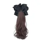 Hairpiece Long Curly Ponytail Hair Extension Claw Clip Ponytail Wig Party