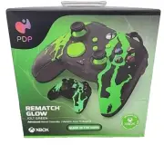 PDP Controller Rematch Glow Wired Jolt Green GlowInDark Xbox NEW