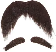 1 Set Self-Adhesive Beard and Eyebrows Fake Beard Men Cosplay Accessories Old Man Costume Fake Mustache Beards Costume Props Costume Beards for Adults Old Man Beard Costume Black