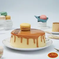 在飛比找神腦生活優惠-【超比食品】甜點夢工廠-馬卡龍焦糖乳酪蛋糕6吋
