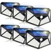 VINHMOR Solar Lights Outdoor 6 Pack, 100LED/3 Modes 270° Lighting Angle Motio...