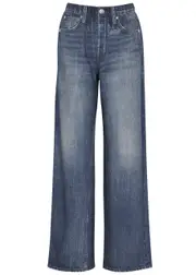 Rag & Bone Miramar Jeans-print Cotton Sweatpants - Blue - M (UK12 / M) M (UK12 / M)