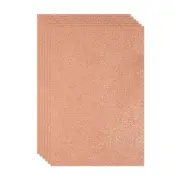 6Pcs 2mm(1/10") Glitter Foam Sheet Light Yellow Adhesive, 16x24inch(40x60cm)