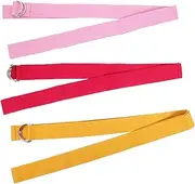Abaodam 3pcs Yoga Strap Durable Inelastic Resistance Bands for Stretching Home Workouts Includes Ring for Enhanced Support for Yoga Training and Muscle Activation
