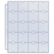 10Ct Ultra PRO 20 Pocket Platinum Collectible Coin Token Clear Storage Organizer