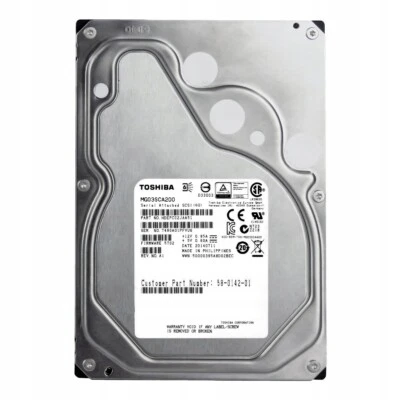 TOSHIBA 2TB 7.2K RPM 6Gb/s 3.5" SAS SERVER HDD Hard Drive MG03SCA200