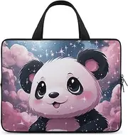 Laptop Case Sleeve Shockproof Computer Carrying Bag Panda Laptop Bag Tote Lightweight Notebook Case Cover Traveling Briefcase Handle Bags for Travel Business 17inch