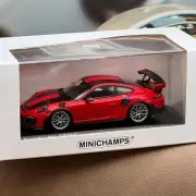 Pma Minichamps Porsche 911 991 II GT2 RS 2018 Guards Red 1/43 diecast Minicar