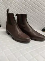 NEW Ovation Ladies Finalist Brown Zip Paddock Boots Size USA 10 - DISCONTINUED