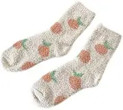 [Generic] Socks Women Low Cut Cushioned Thermal Socks For Womens Coral Fleece Socks Floral Print Socks Colorful Lightweight Athletic Socks Casual Socks Winter Socks Soft Warm Comfort Seamless Hiking Socks Women