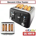 Baccarat Toaster 4 Slice Bread Cooker Browning Toast Maker Machine Defrost