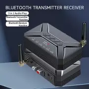 2 in1 Long Range Bluetooth Transmitter Receiver TV Home Car Stereo Audio Adapter
