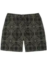 Wax London Kurt Embroidered Cotton-blend Shorts - Black - 30 (W30 / S) 30 (W30 / S)